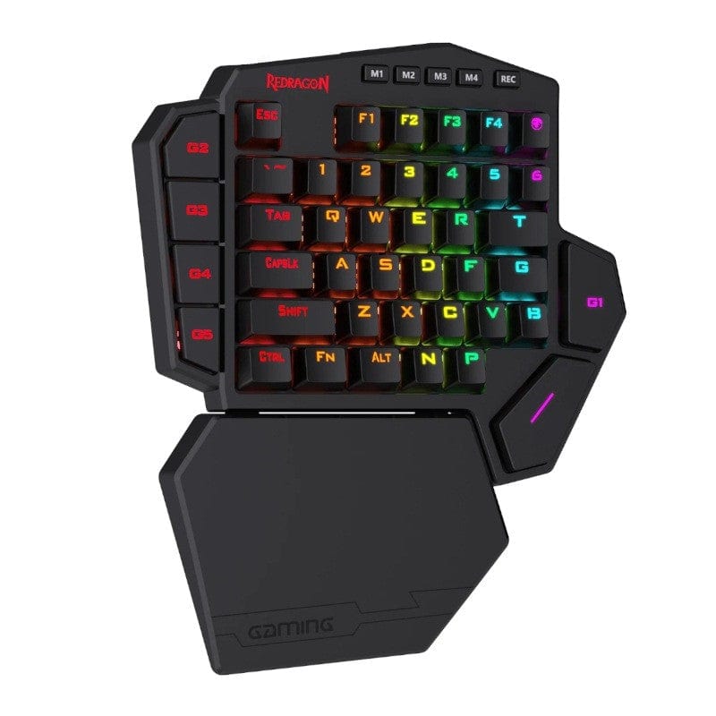 Redragon K585RGB Diti Elite One-Handed RGB 40 Wireless Mechanical Gaming Keyboard - Black RD-K585RGB-KS
