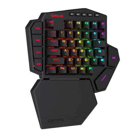 Redragon K585RGB Diti Elite One-Handed RGB 40 Wireless Mechanical Gaming Keyboard - Black RD-K585RGB-KS
