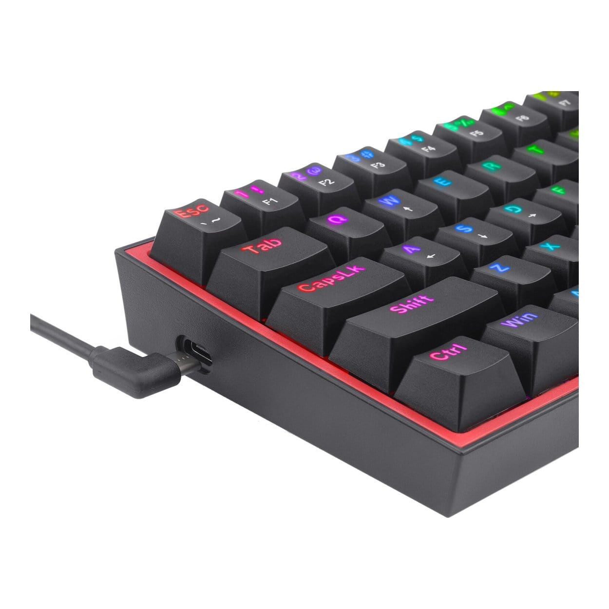 Redragon K617 FIZZ 60 Wired RGB Gaming Keyboard - Black RD-K617