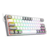 Redragon K617 FIZZ 60 Wired RGB Gaming Keyboard White and Grey RD-K617-RGB-WG