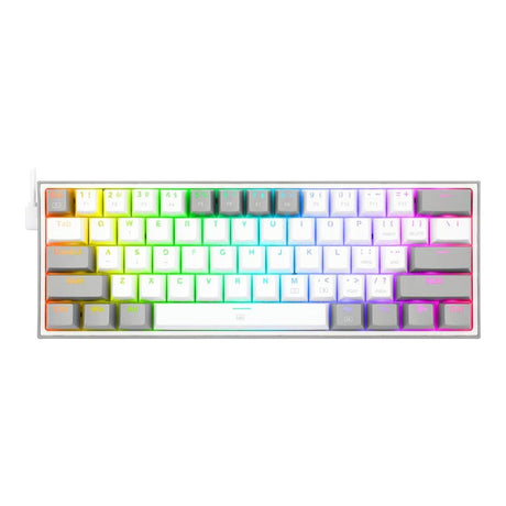 Redragon K617 FIZZ 60 Wired RGB Gaming Keyboard White and Grey RD-K617-RGB-WG