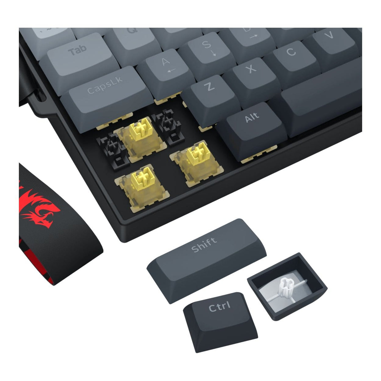 Redragon FIZZ Magnetic Wired Gaming Keyboard RD-K617GGB-RGB-MP