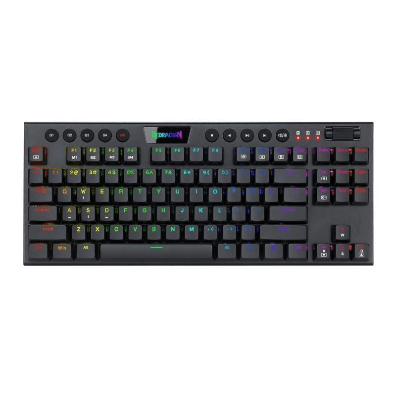 First Rgb Keyboard Redragon K621 Horus 84-Key RGB Red Switch Low Profile Wireless Gaming
