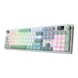 Redragon K761 Pro Full-size RGB Wireless Mechanical Gaming Keyboard White and Green RD-K761WG-RGB-PRO