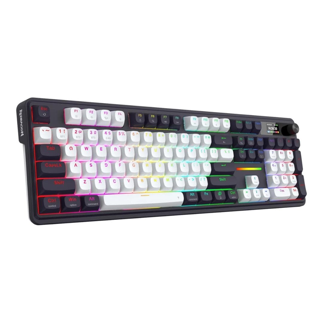 Redragon LCD Full-size Gasket Mechanical Gaming Keyboard Black RD-K762WB-RGB-PRO