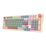 Redragon EISA 100 Retro RGB Wireless Keyboard - Cream Grey RD-K768WGR-WL