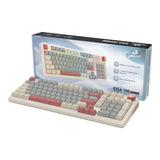 Redragon EISA 100 Retro RGB Wireless Keyboard - Cream Grey RD-K768WGR-WL