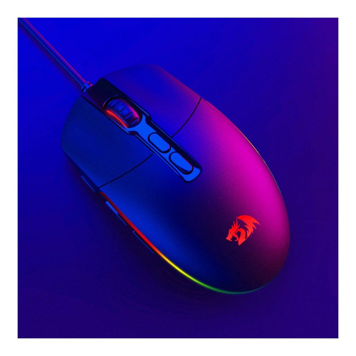 Redragon M719 Invader RGB 10000 DPI Wired Optical Gaming Mouse Black RD-M719-RGB