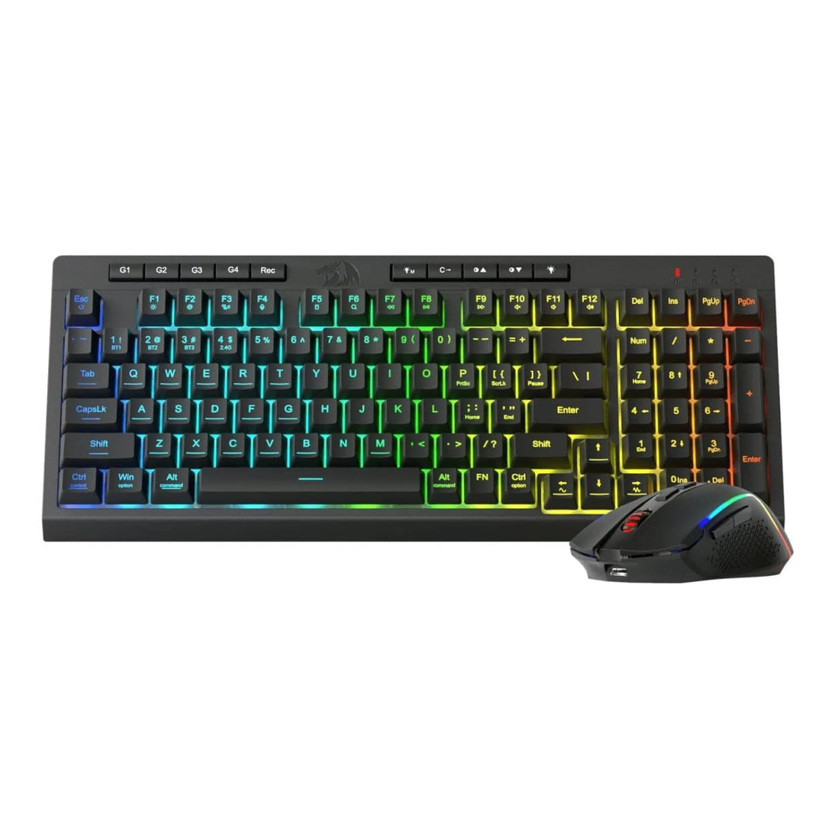 Redragon RYLO PRO S142 Tri-Mode RGB Gaming Keyboard and Mouse Combo RD-S142
