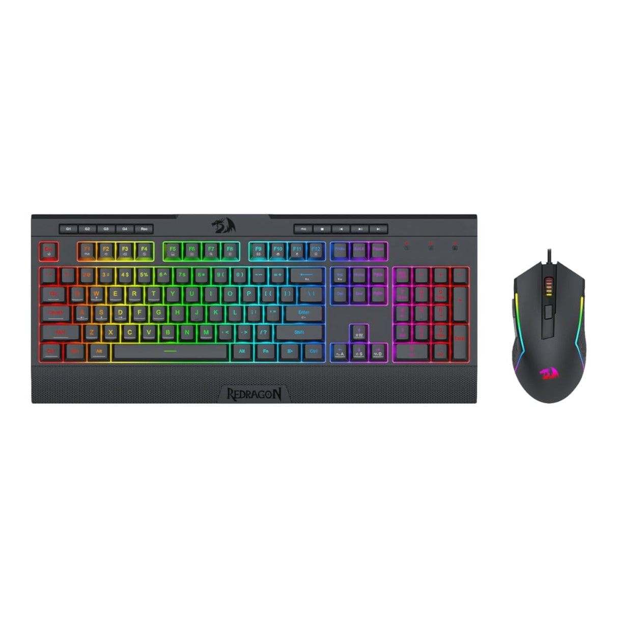 Redragon S136 Gaming Keyboard and Mouse Combo - Black RD-S151