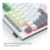 Redragon S151 Wired RGB Gaming Keyboard & Mouse Combo - White and Grey RD-S151W