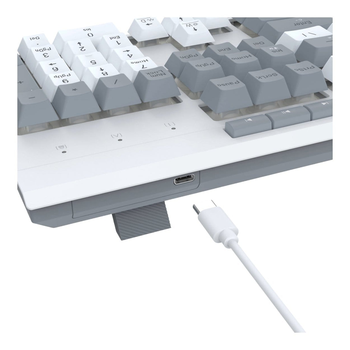 Redragon S151 Wired RGB Gaming Keyboard & Mouse Combo - White and Grey RD-S151W