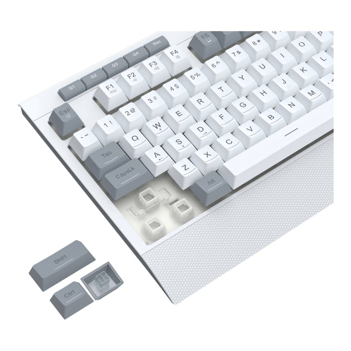 Redragon S151 Wired RGB Gaming Keyboard & Mouse Combo - White and Grey RD-S151W