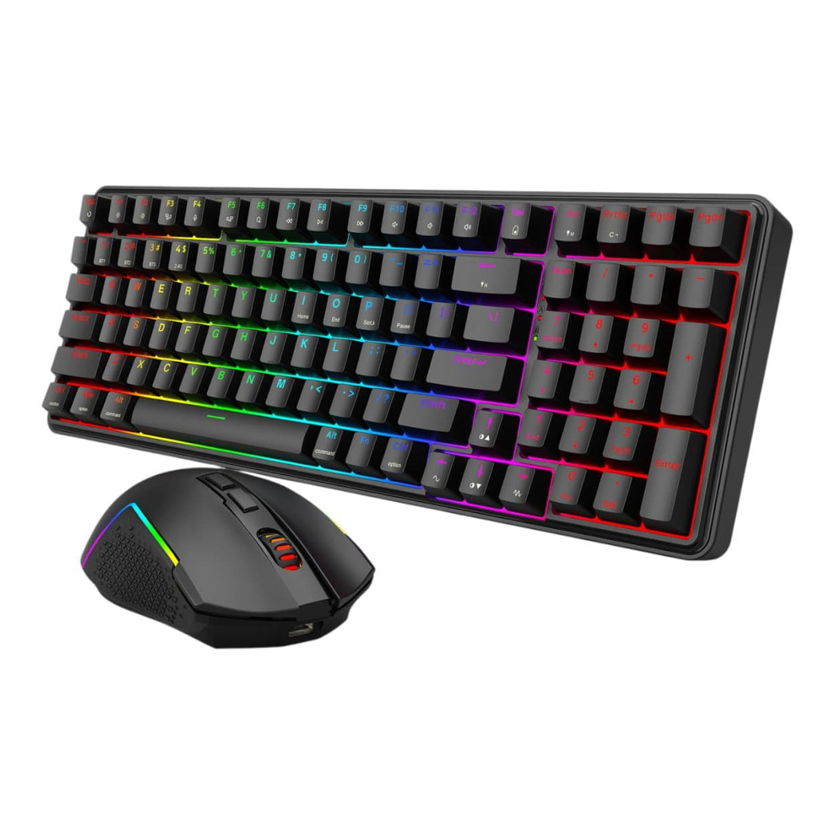 Redragon S162 RGB 3-Mode Wireless Mechanical Gaming Keyboard and Mouse Combo RD-S162