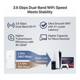 TP-Link RE220BE BE3600 Dual-Band Wi-Fi 7 Range Extender