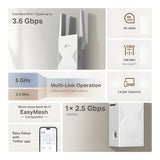 TP-Link RE235BE BE3600 Dual-Band Wi-Fi 7 Range Extender
