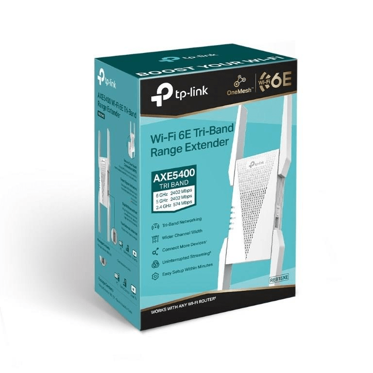 TP-Link RE815XE AXE5400 Mesh Wi-Fi 6E Range Extender – FirstShop