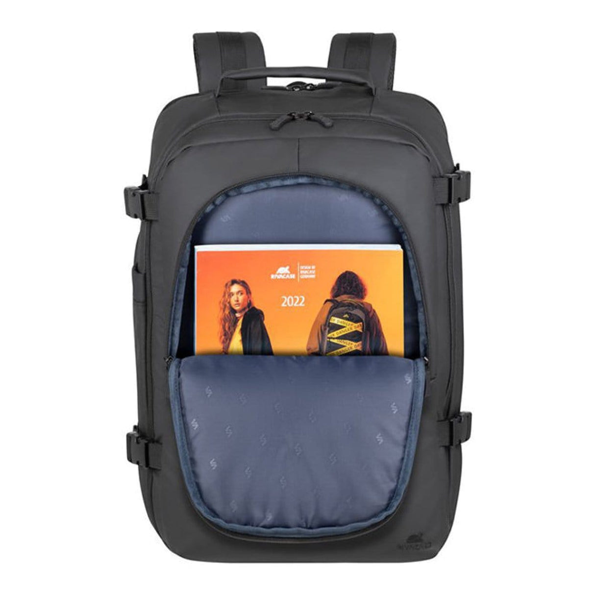Rivacase 8465 17.3-inch Coated Eco Travel Notebook Backpack - Black RIVA-8465-BLACK