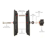 Rizzen 1.5-inch 23cm Double Socket Arm RIZZ-C23