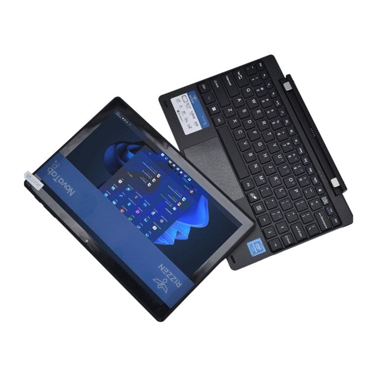 Rizzen NovaTab P10 10.1-inch HD Detachable 2-in-1 Tablet - Intel Celeron N4020 128GB ROM 4GB RAM 4G Win 11 Pro RIZZ-NB-P10