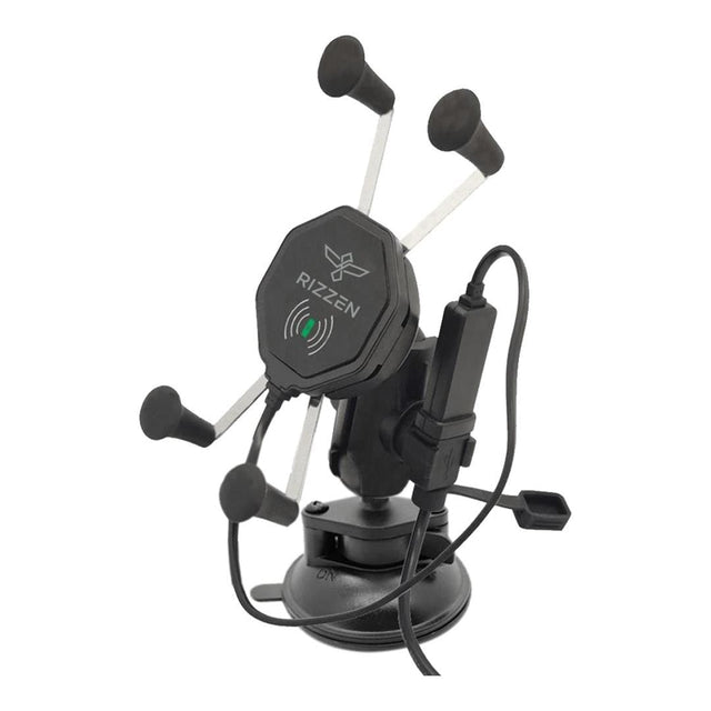 Rizzen X-Grip Wireless Phone Charger with USB Arm RIZZ-XGC-SC-B9-BTB