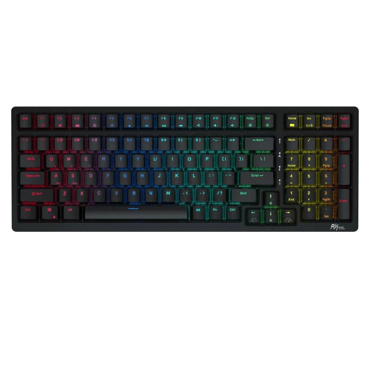 Royal Kludge RK98 TKL Tenkeyless Wireless Keyboard Black RK-98-B-RED