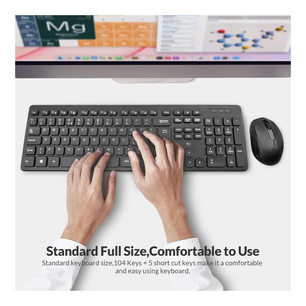 Rii RK200 Wireless Keyboard and Mouse Combo