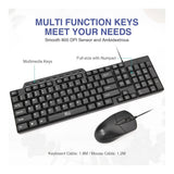 RII RK203 Wired Mouse and Keyboard Combo