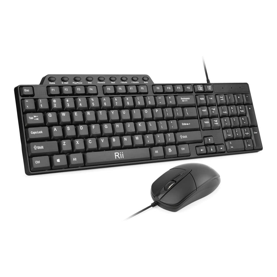 RII RK203 Wired Mouse and Keyboard Combo