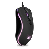 RII RM105 RGB Wired Mouse Black