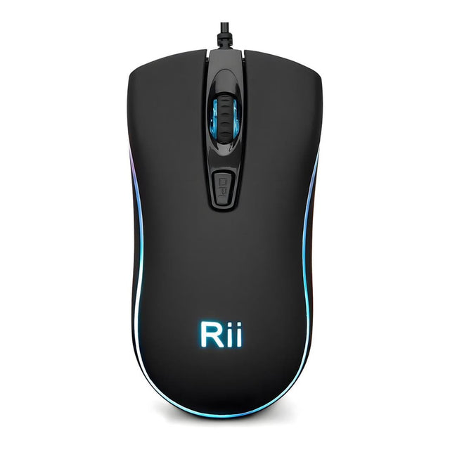 RII RM105 RGB Wired Mouse Black
