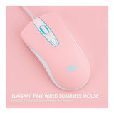 RII RM105 RGB Wired Mouse Pink