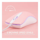 RII RM105 RGB Wired Mouse Pink