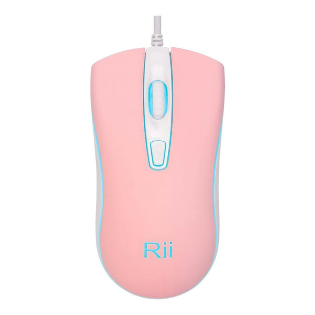 RII RM105 RGB Wired Mouse Pink