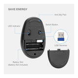RII RM700-BLK Silent 2.4G Wireless Mouse Black