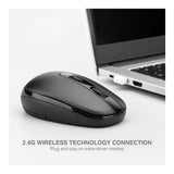 RII RM700-BLK Silent 2.4G Wireless Mouse Black