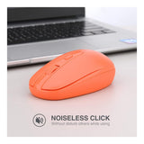 Rii RM700 Soft Click Wireless Mouse with Nano USB Receiver Orange RM700-ORN