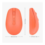 Rii RM700 Soft Click Wireless Mouse with Nano USB Receiver Orange RM700-ORN