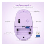 RII RM700-PURP Silent 2.4G Wireless Mouse Purple