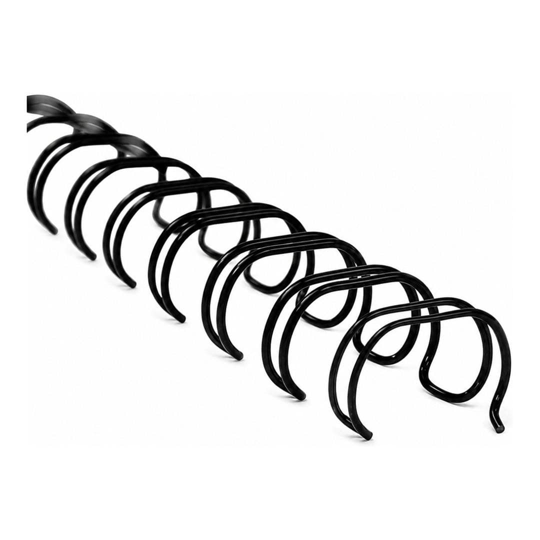 Renz 8mm Ring Wire Binding Combs Black 100-pack RRW08.0BK2:1