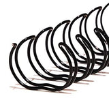 Renz 8mm Ring Wire Binding Combs Black 100-pack RRW08.0BK3:1