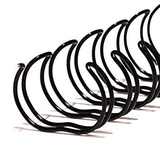 Renz 9.5mm Ring Wire Binding Combs Black 100-pack RRW09.5BK2:1