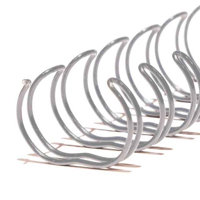 Renz 28.5mm Ring Wire Binder Combs Silver 25-pack RRW28.5SV2:1
