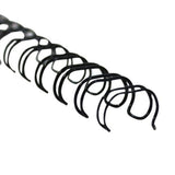 Ringwire 32.0mm 1.4-inch 2:1 Wire Binders Black 20pk RRW32.0BK2:1
