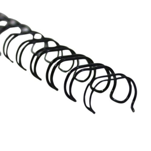 Ringwire 38.0mm 1 1.2-inch 2:1 Wire Binders Black 20pk RRW38.0BK2:1