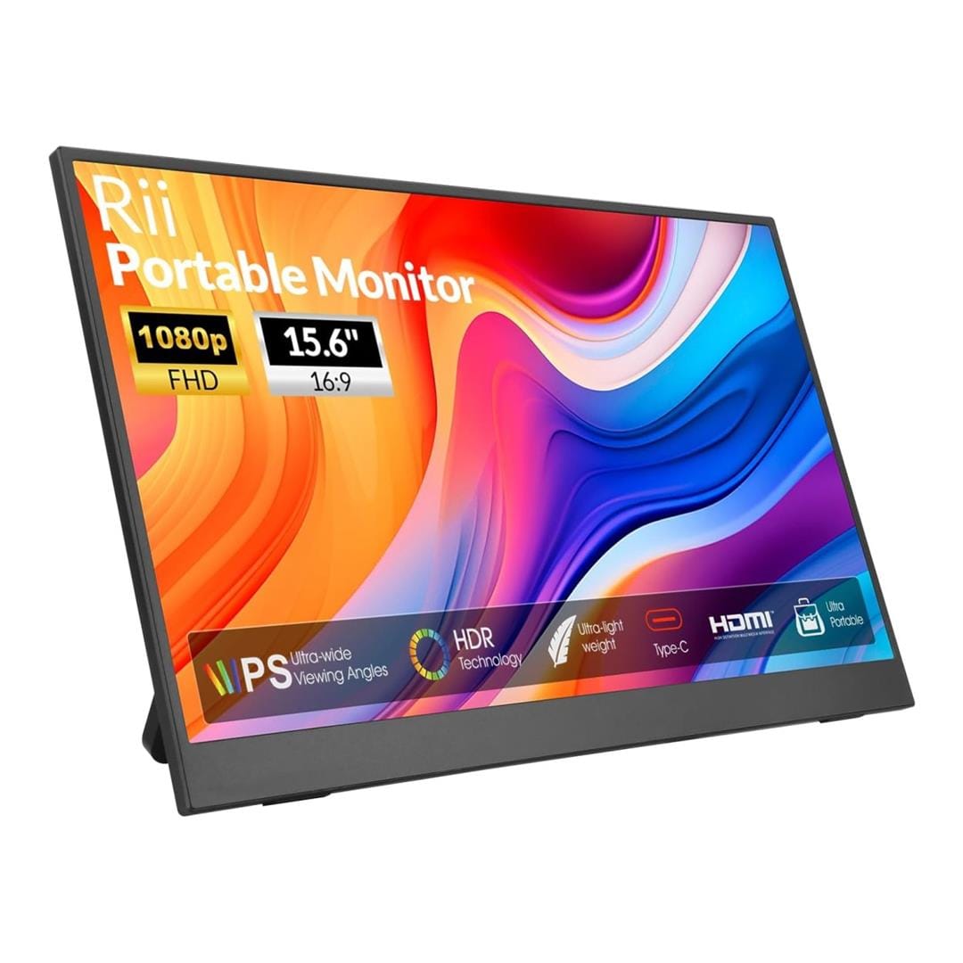 RII RS100+ 15.6-inch 1920 x 1080p FHD 16:9 60Hz LCD IPS Portable Monit ...