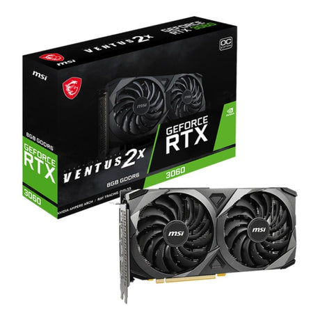MSI Ventus GeForce RTX 3060 2X 8G OC 8GB GDDR6 Graphics Card