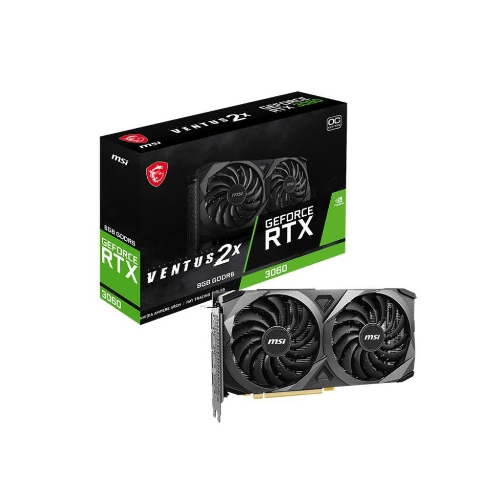 MSI Nvidia GeForce RTX 3060 Ventus 2X 8G OC 8GB GDDR6 Graphics
