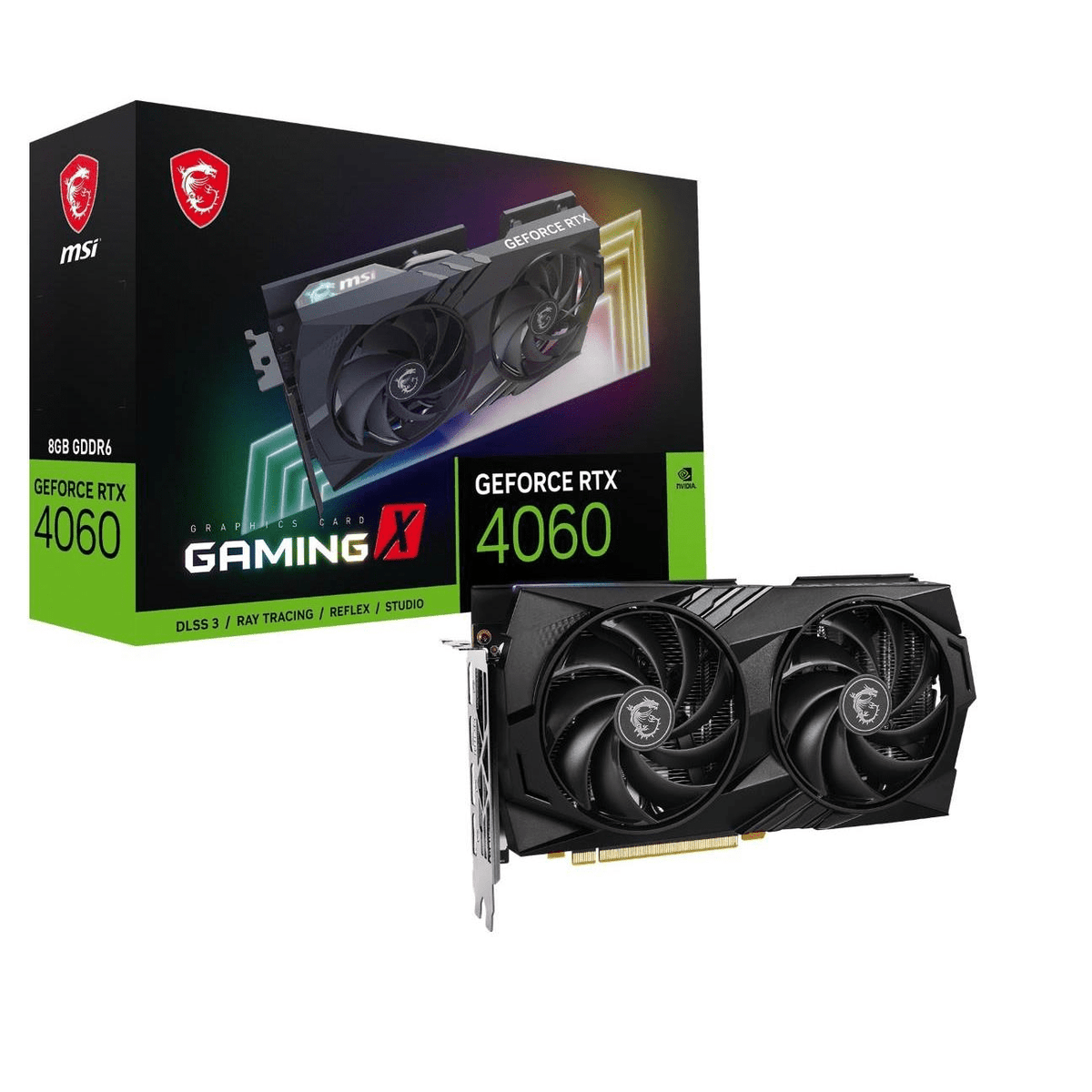 MSI Nvidia GeForce RTX 4060 Gaming X 8G 8GB GDDR6 Graphics Card