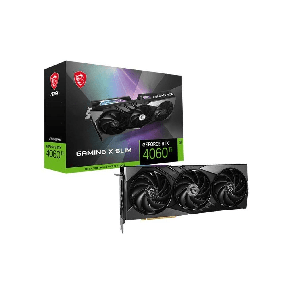 MSI Gaming Nvidia GeForce RTX 4060 Ti X Slim 8G 8GB GDDR6 Graphics Card